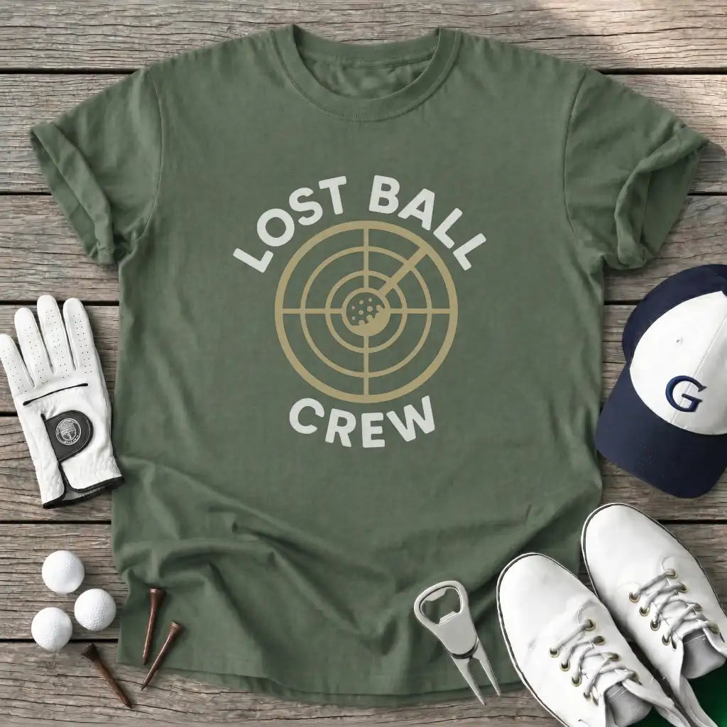 Military Green / S Lost Ball Crew T-Shirt