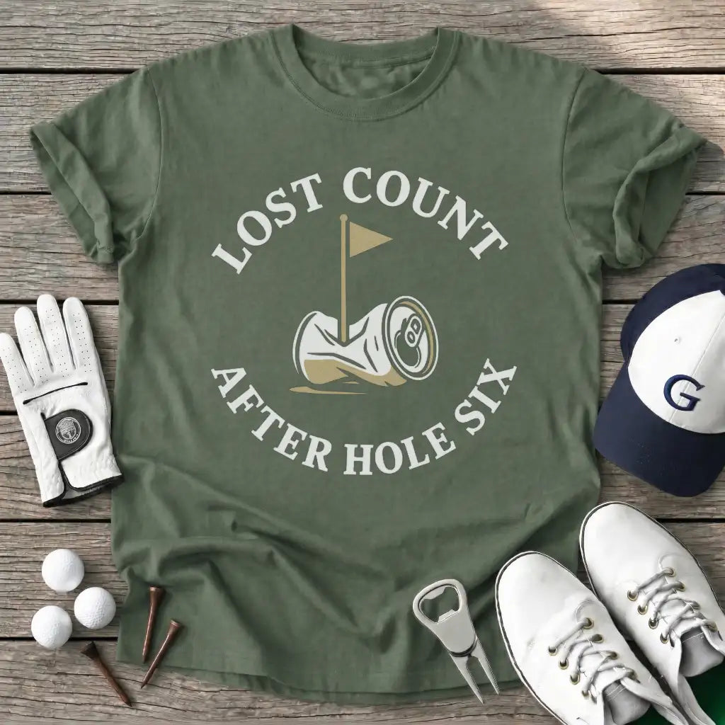 Military Green / S Lost Count After T-Shirt