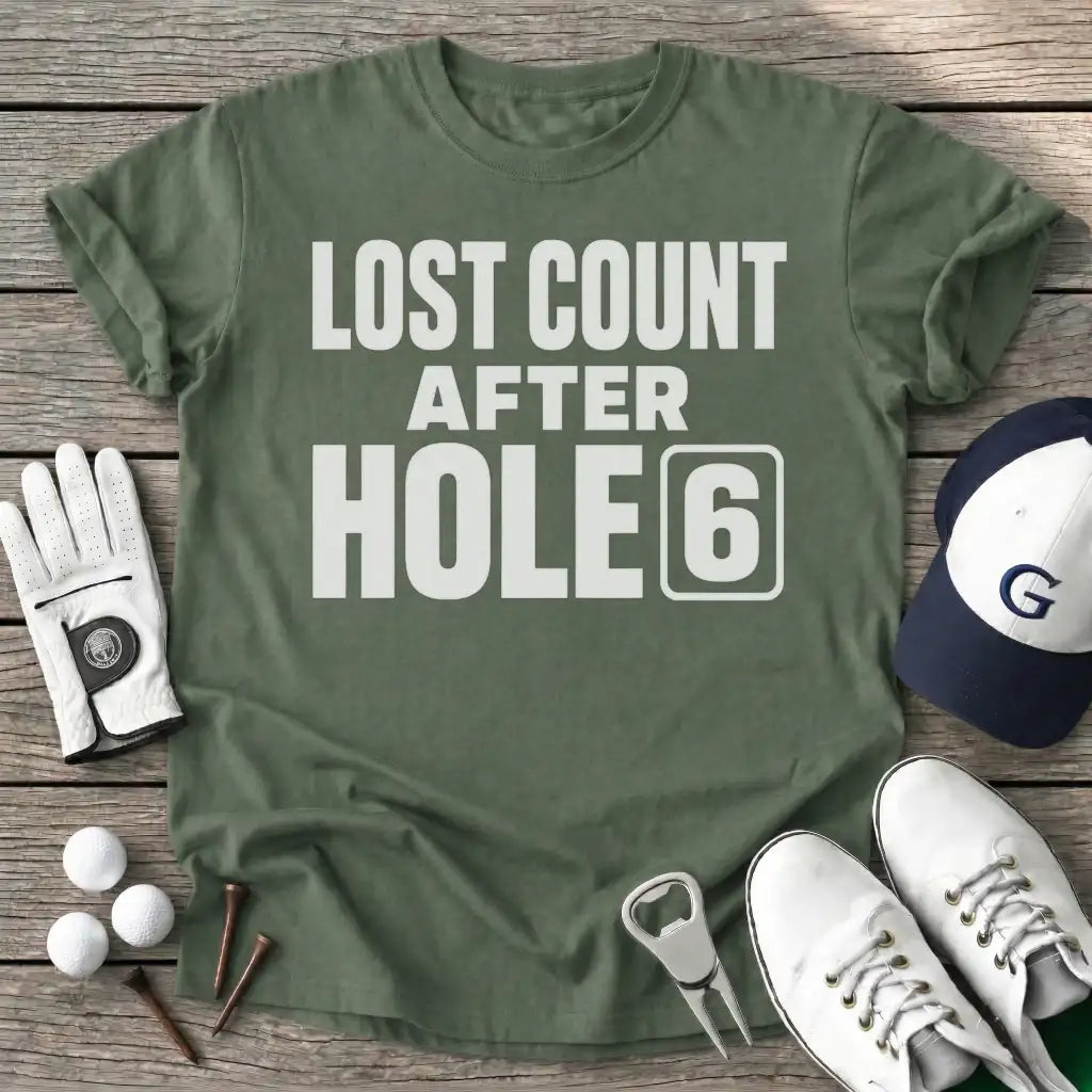 Lost Count After T-Shirt in Military Green