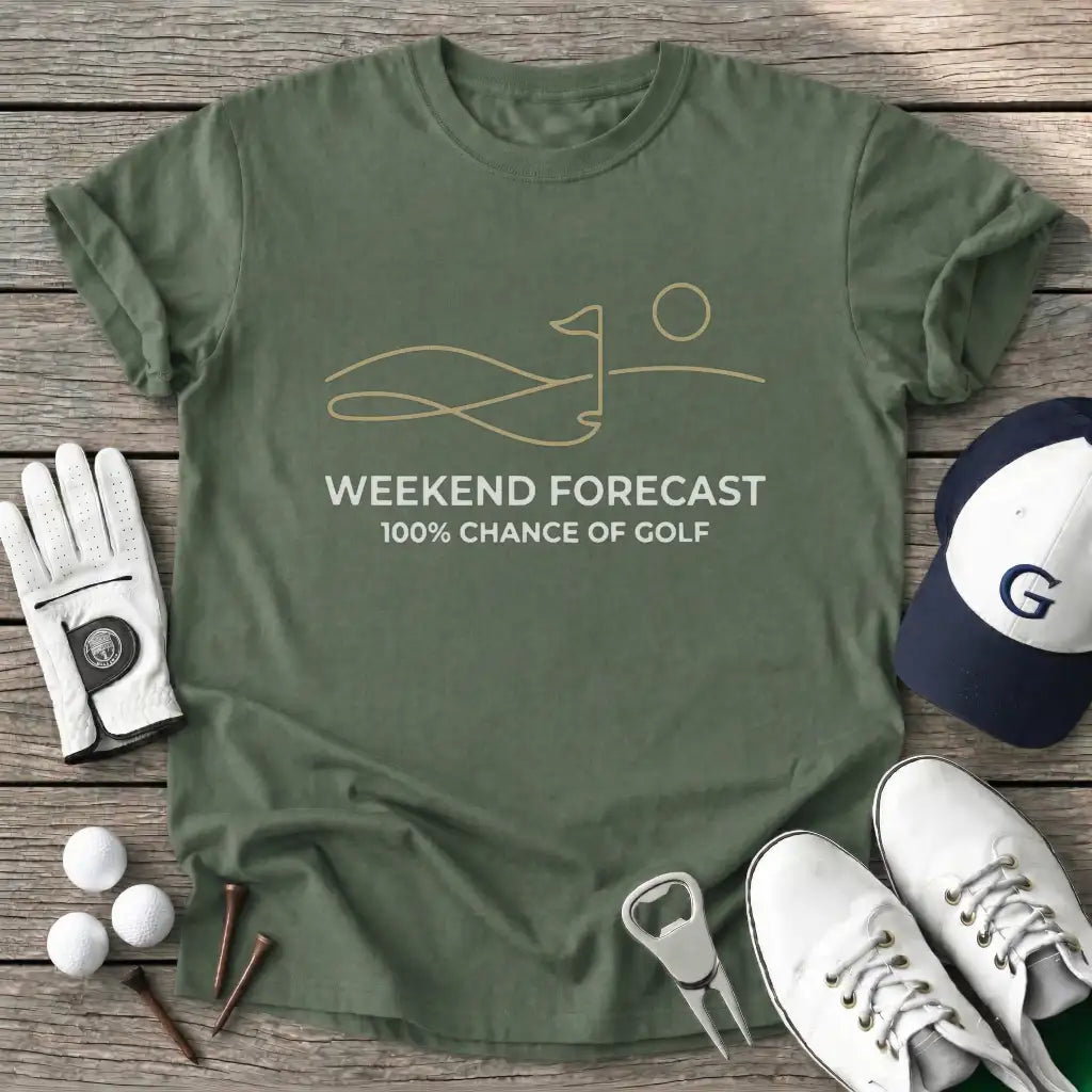 Minimal Weekend T-Shirt in Military Green
