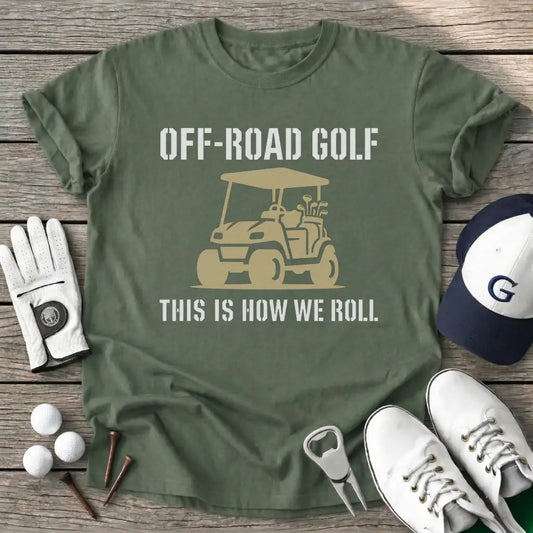 Offroad Golf This T-Shirt in Military Green