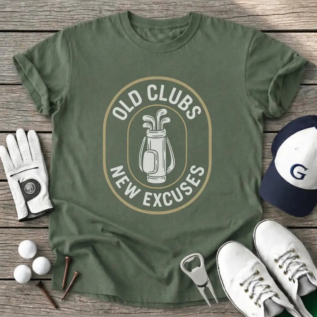 Military Green / S Old Clubs New T-Shirt