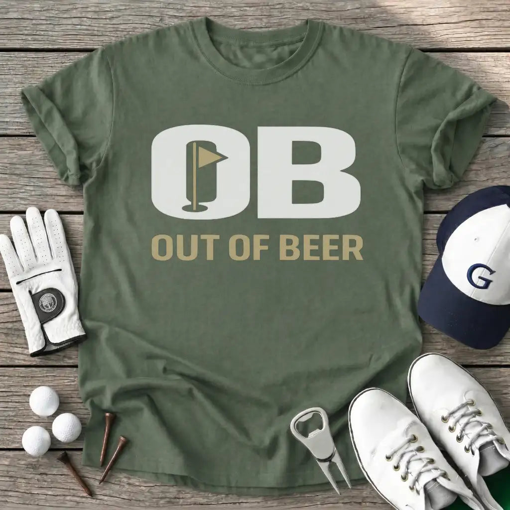 Military Green / S Out Beer T-Shirt