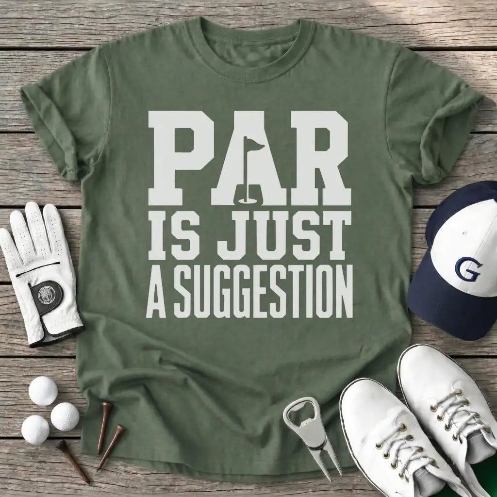 Par Just Suggestion T-Shirt in Military Green