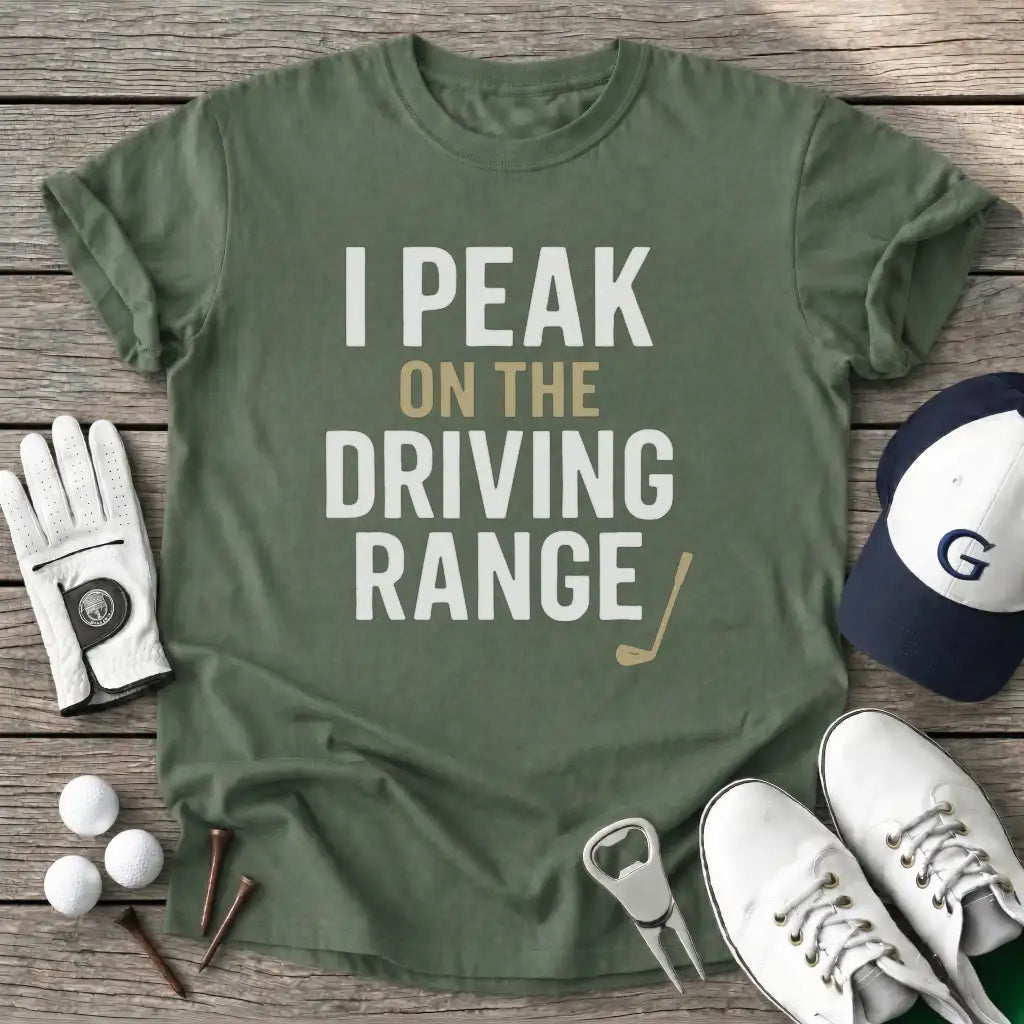 Military Green / S Peak The Driving T-Shirt