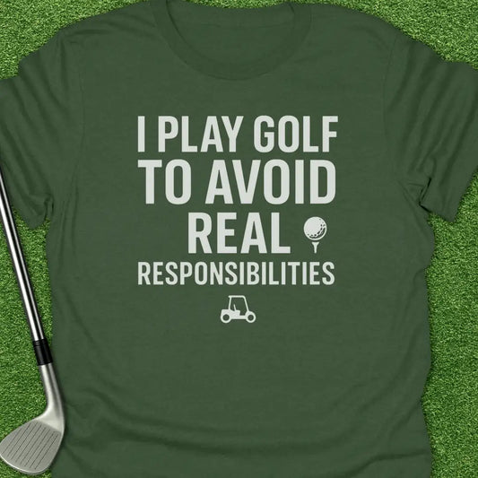 Military Green / S Play Golf Avoid T-Shirt