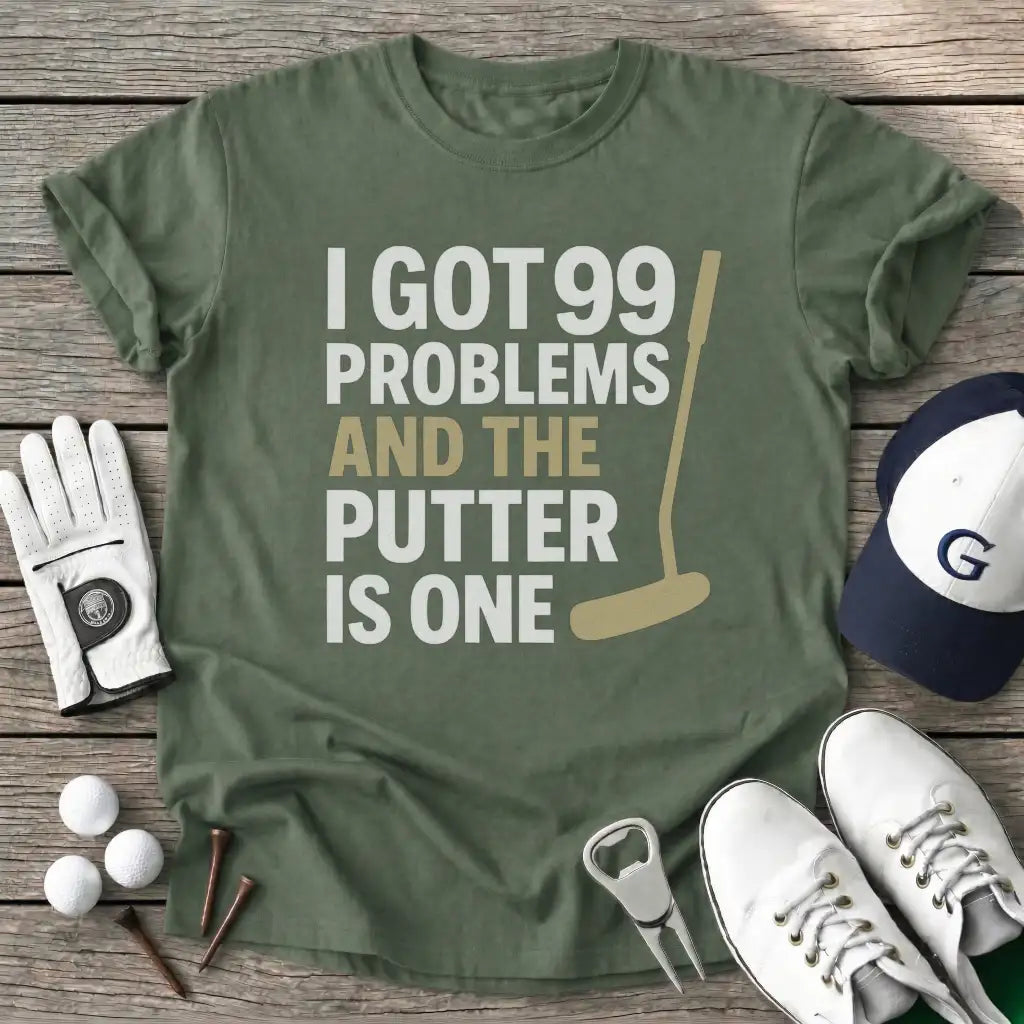 Military Green / S Putter Got Problems T-Shirt