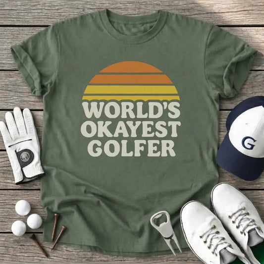 Military Green / S Retro Badge Worlds T-Shirt