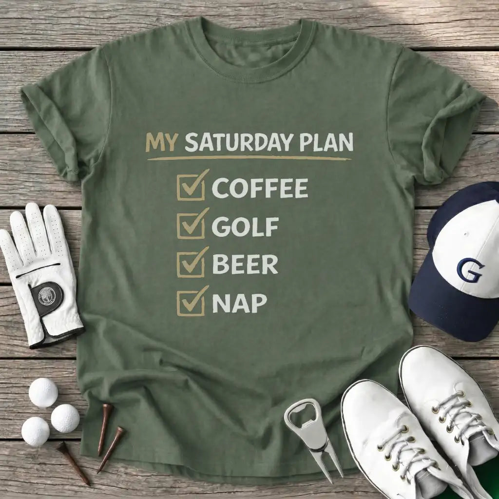 Military Green / S Saturday Plan T-Shirt