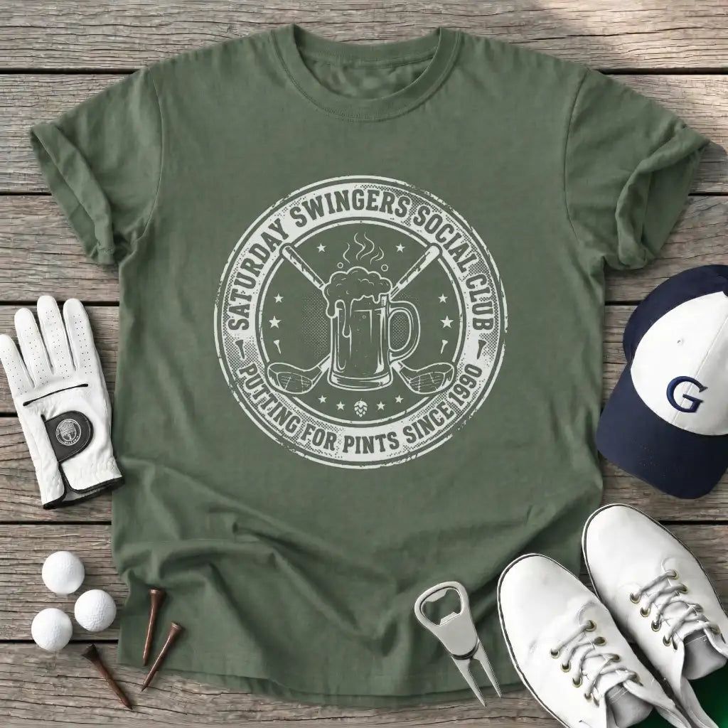 Military Green / S Saturday Swingers T-Shirt