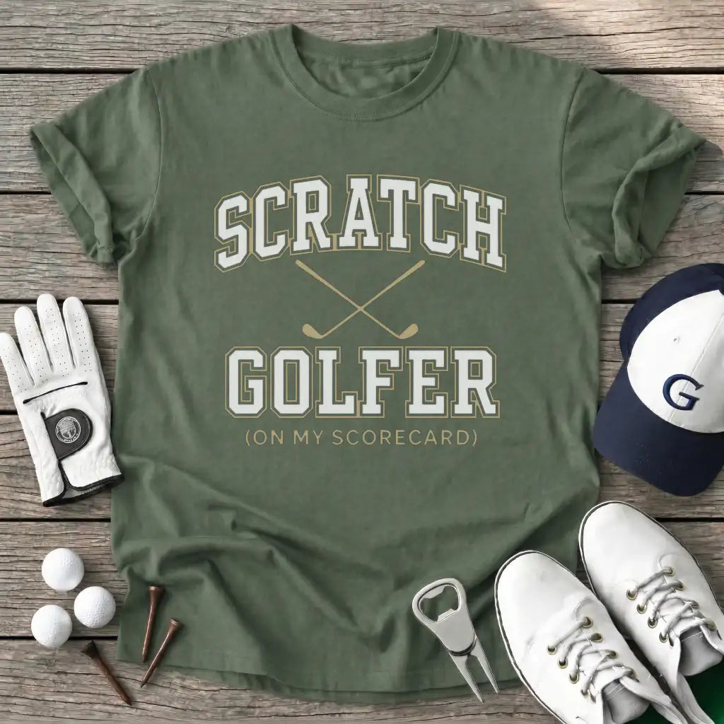 Military Green / S Scratch Golfer T-Shirt