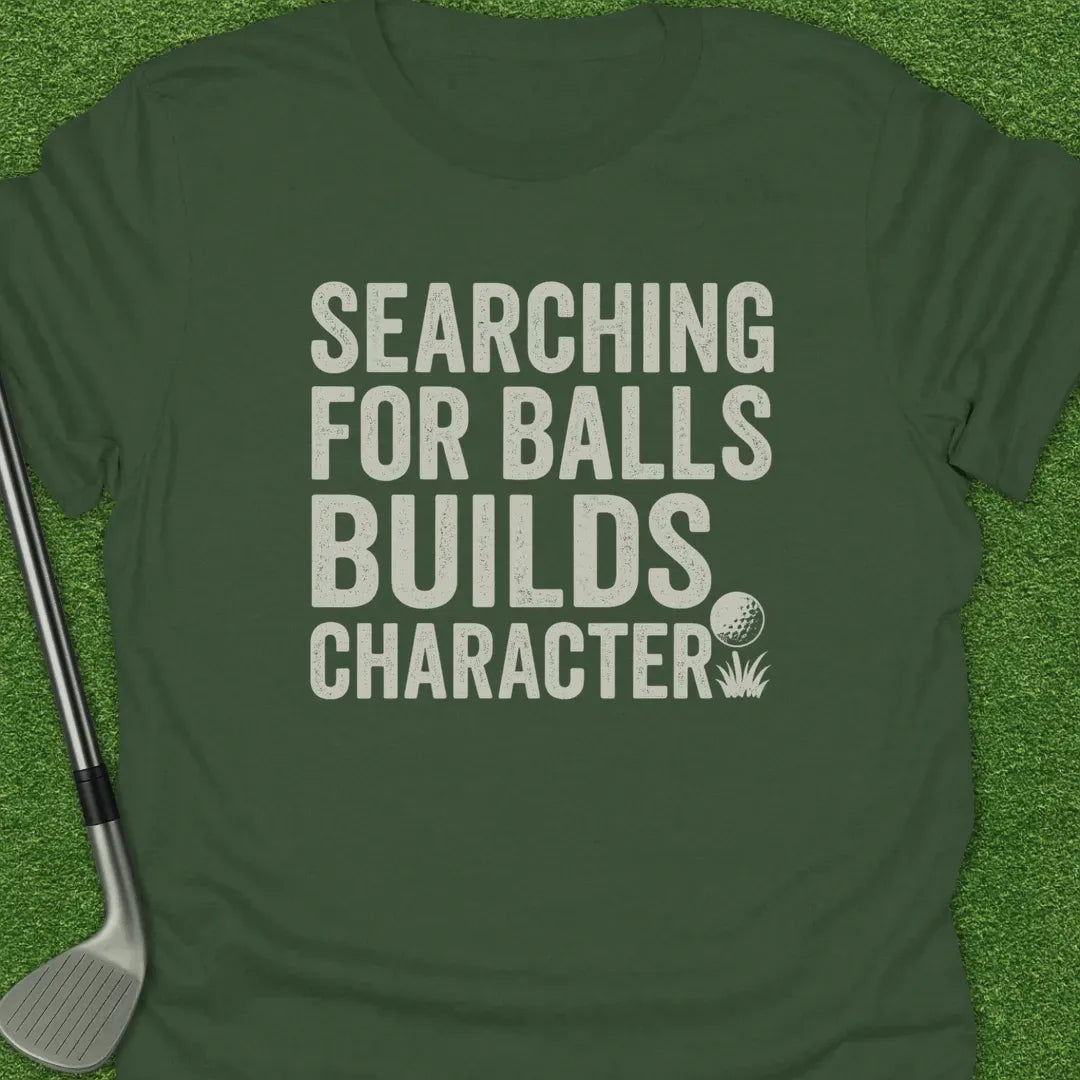 Military Green / S Searching For Balls T-Shirt