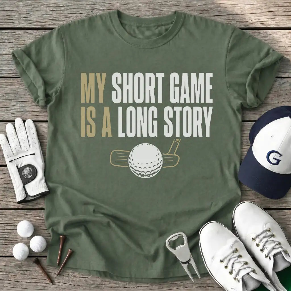 Military Green / S Short Game Long T-Shirt