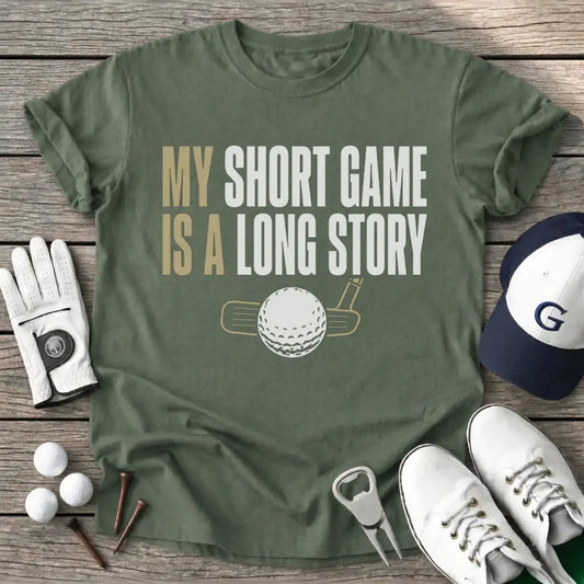 Military Green / S Short Game Long T-Shirt
