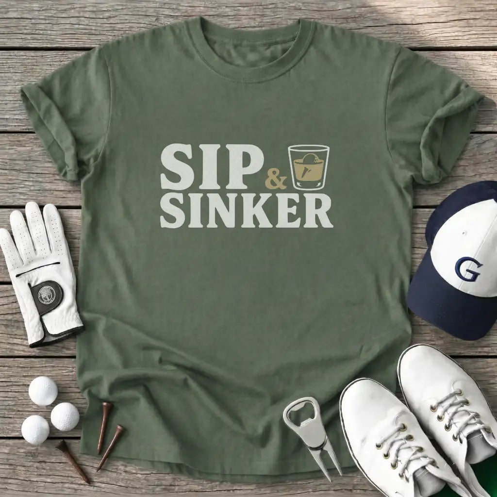 Military Green / S Sip Sinker T-Shirt