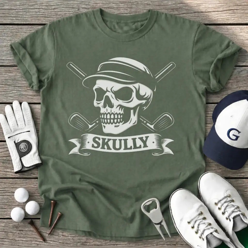 Military Green / S Skully T-Shirt
