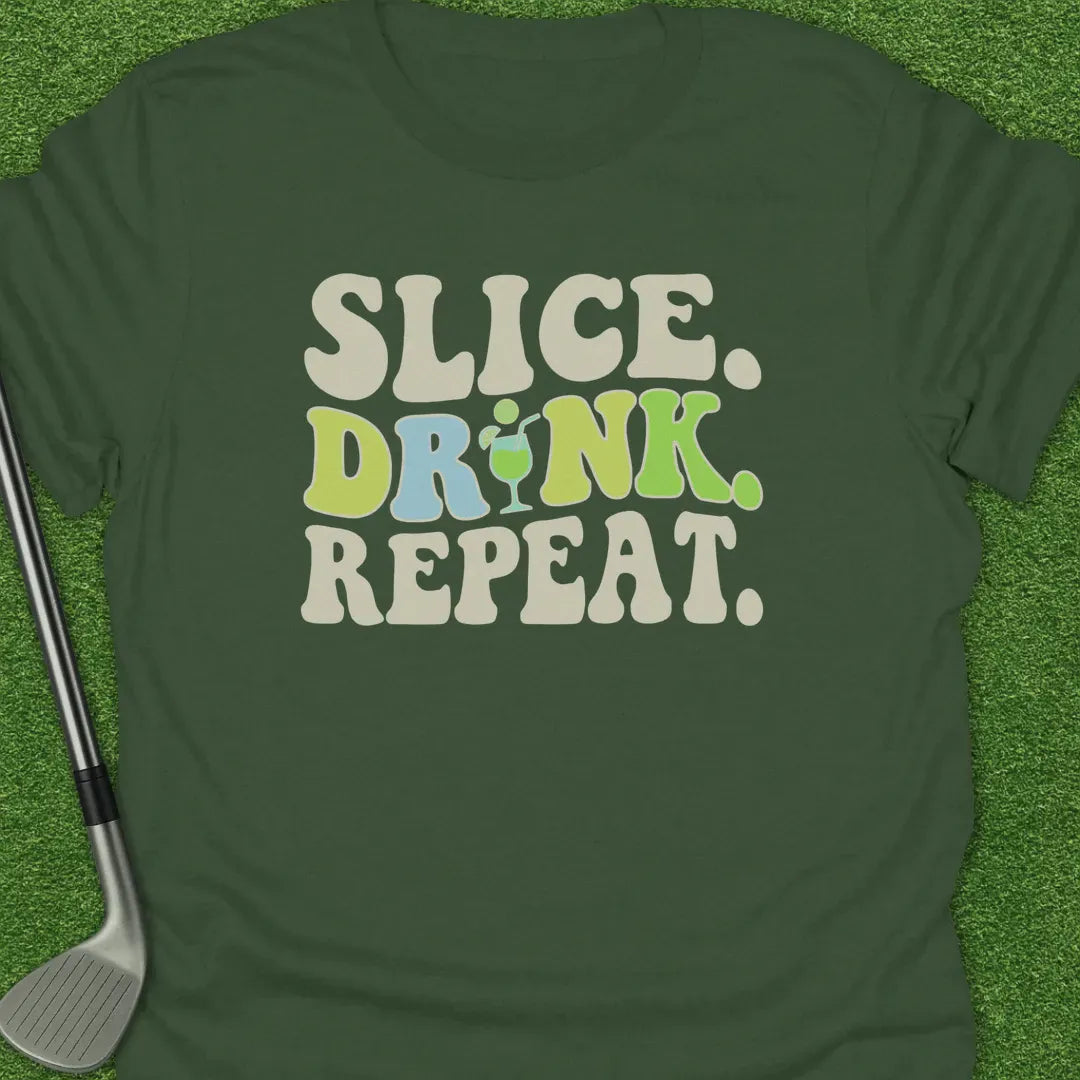 Military Green / S Slice Drink Repeat T-Shirt