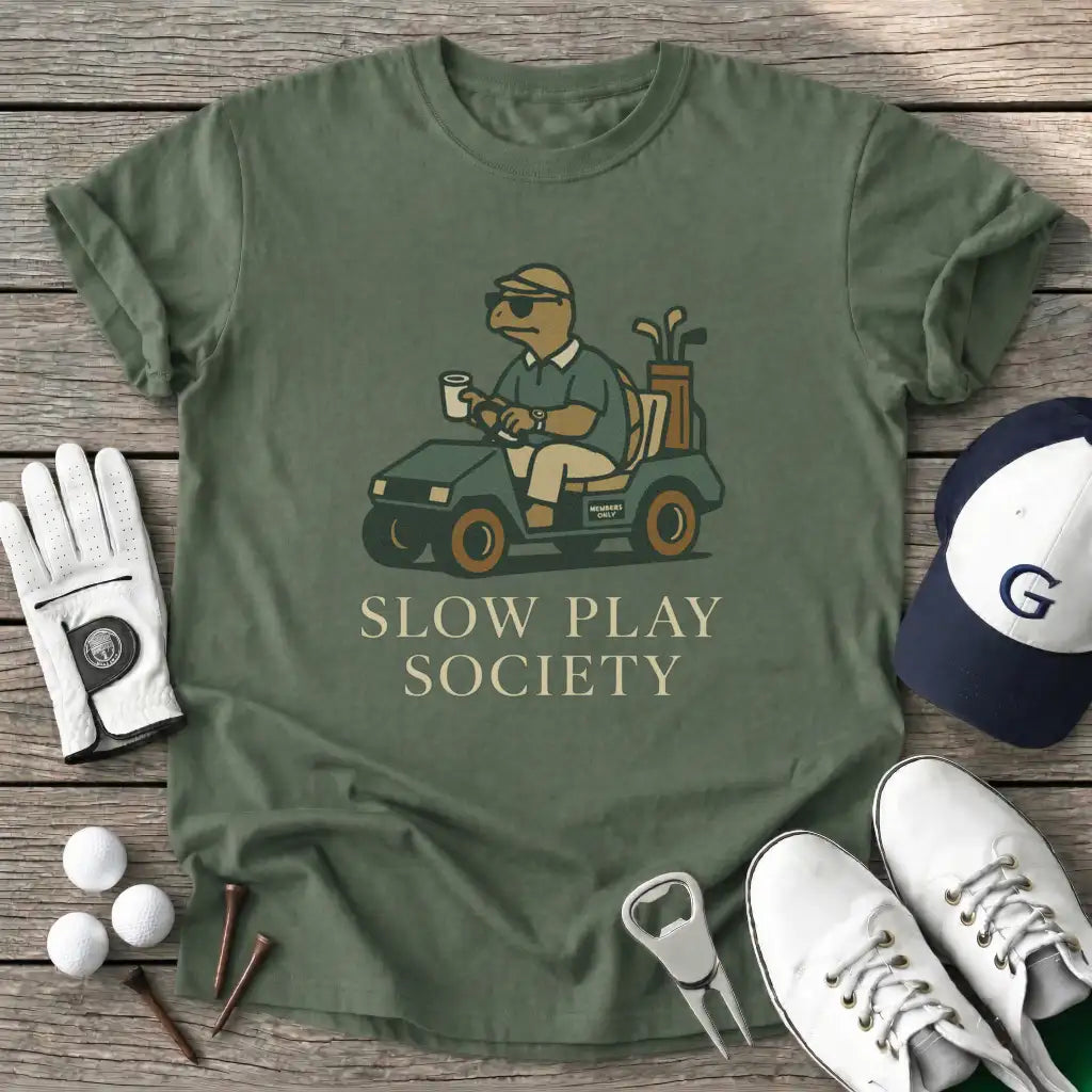 Military Green / S Slow Play Society T-Shirt