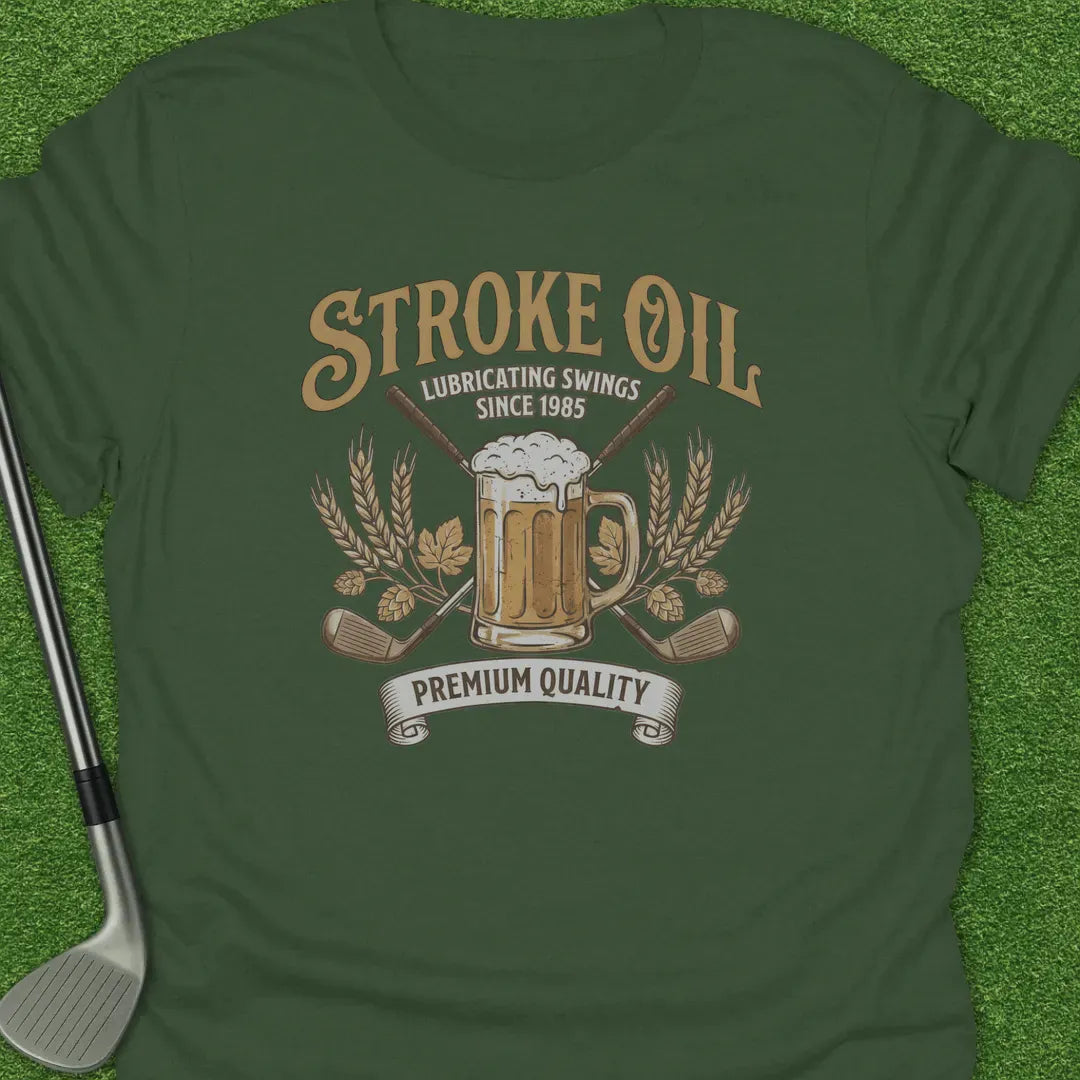 Military Green / S Stroke Oil T-Shirt
