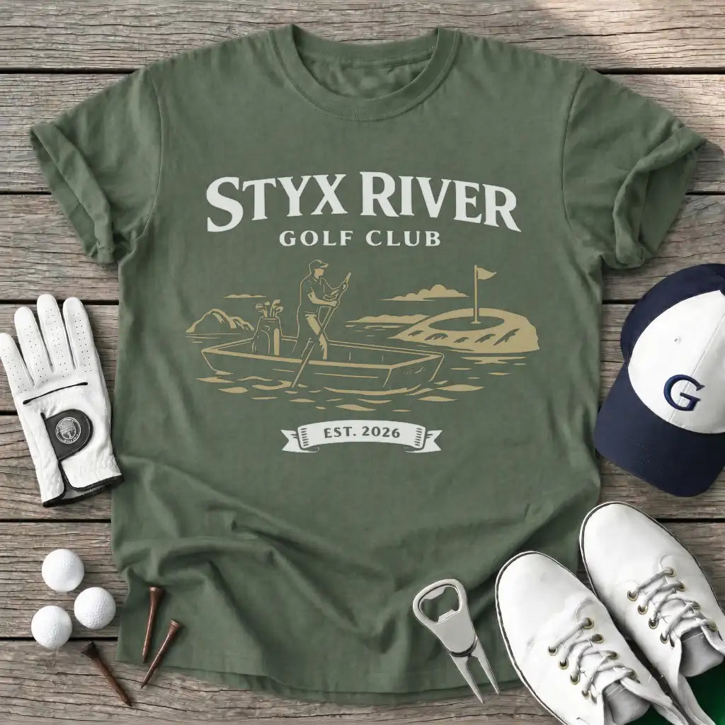 Military Green / S Styx River Golf T-Shirt