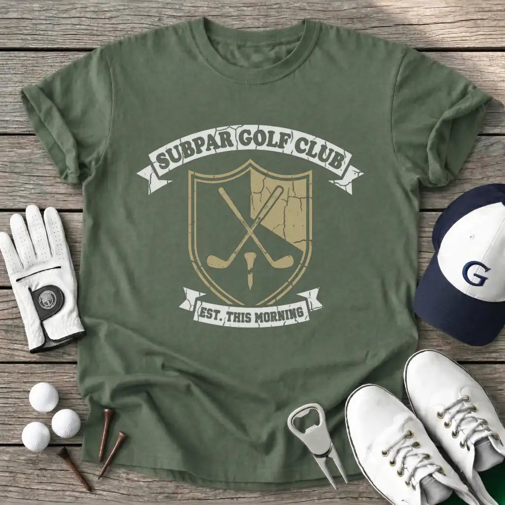 Military Green / S Subpar Golf Club T-Shirt