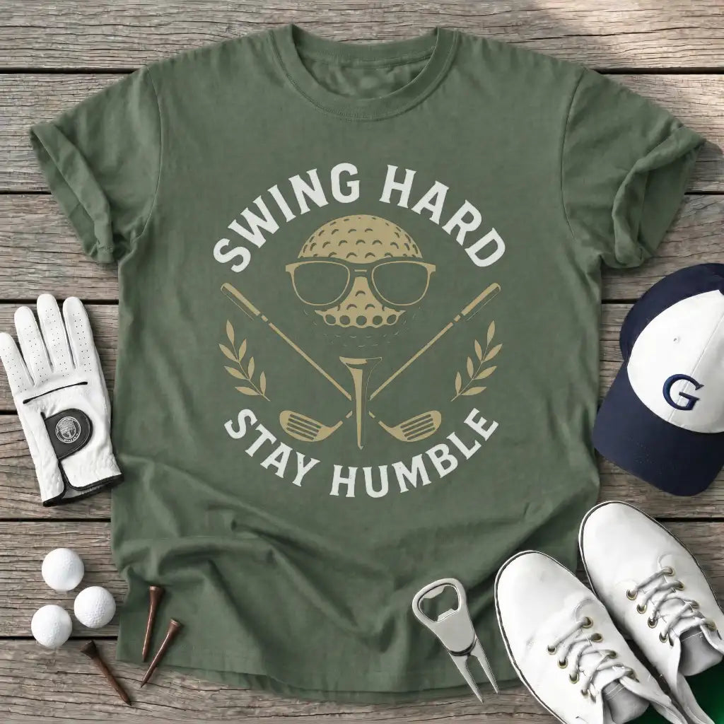 Military Green / S Swing Hard Stay T-Shirt