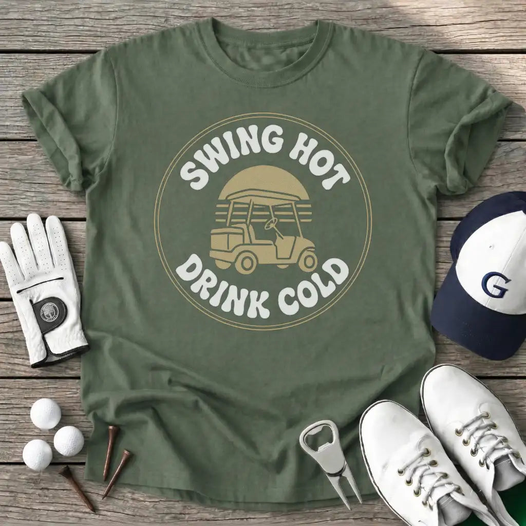 Military Green / S Swing Hot Drink Cold T-Shirt