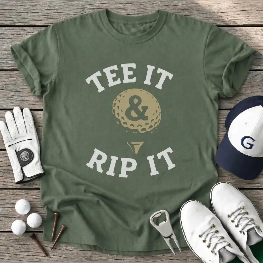 Military Green / S Tee Rip T-Shirt