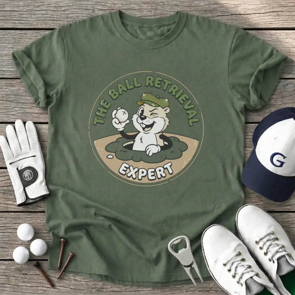 Military Green / S The Ball Retrieval T-Shirt