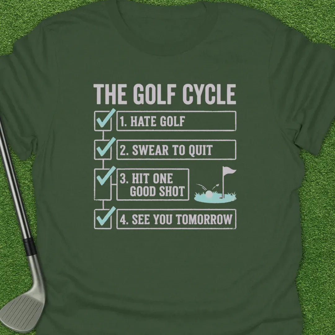 Military Green / S The Golf Cycle Hate T-Shirt