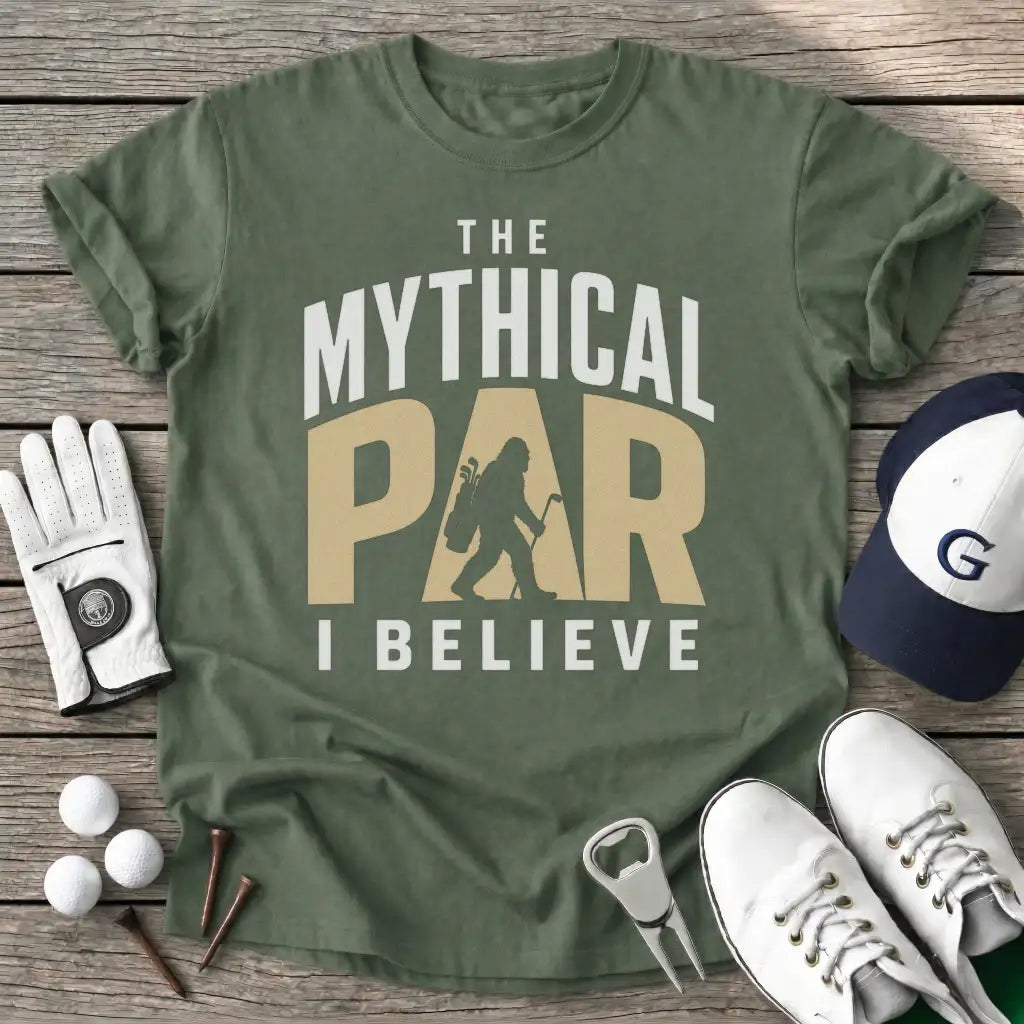 The Mythical Par T-Shirt in Military Green