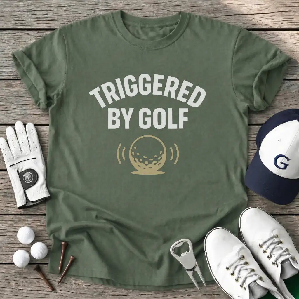 Military Green / S Triggered Golf T-Shirt