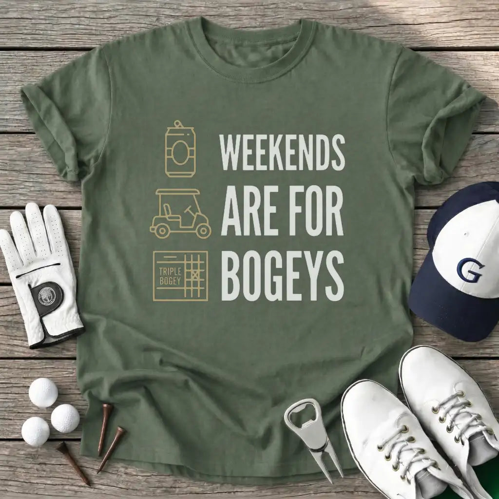 Military Green / S Weekends Are For T-Shirt