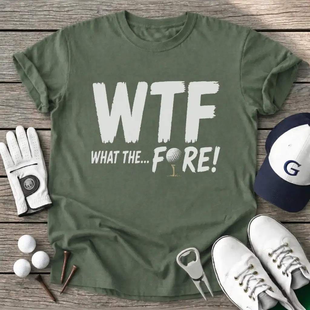 Military Green / S Wtf What The Fore T-Shirt