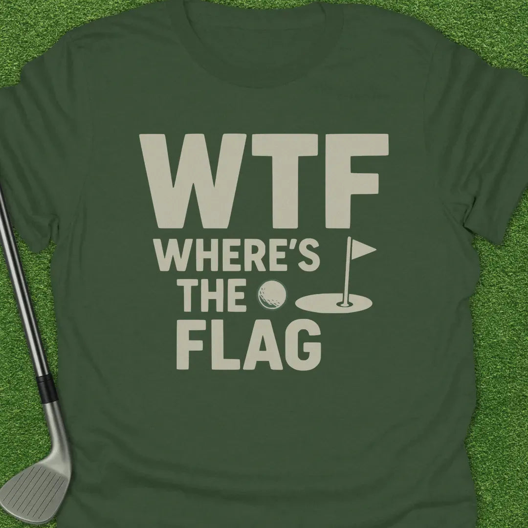 Military Green / S Wtf Wheres The Flag T-Shirt