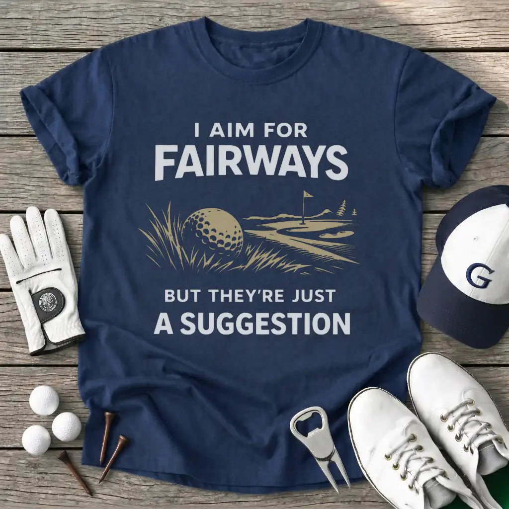 Navy / S Aim For Fairways T-Shirt