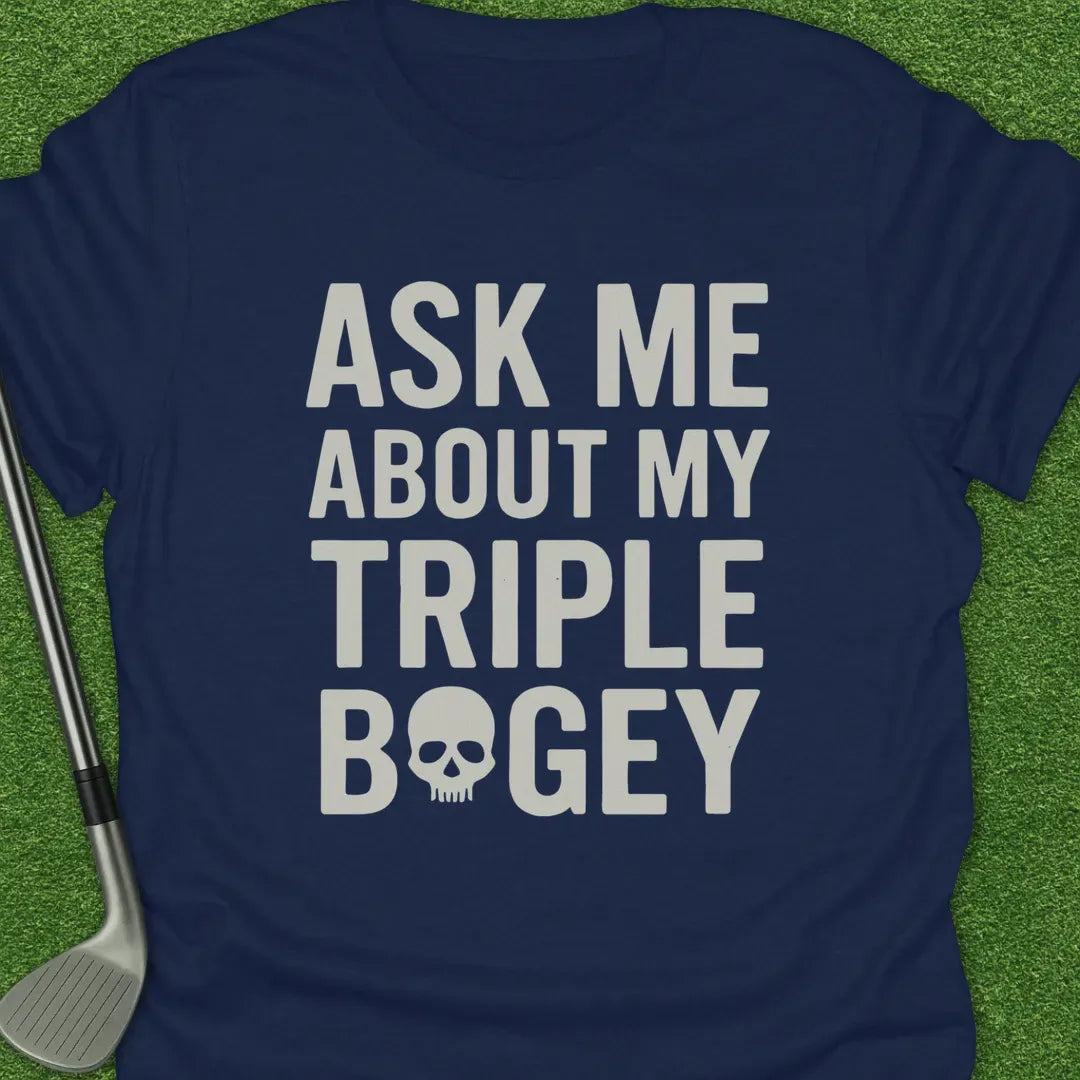 Navy / S Ask About Triple T-Shirt