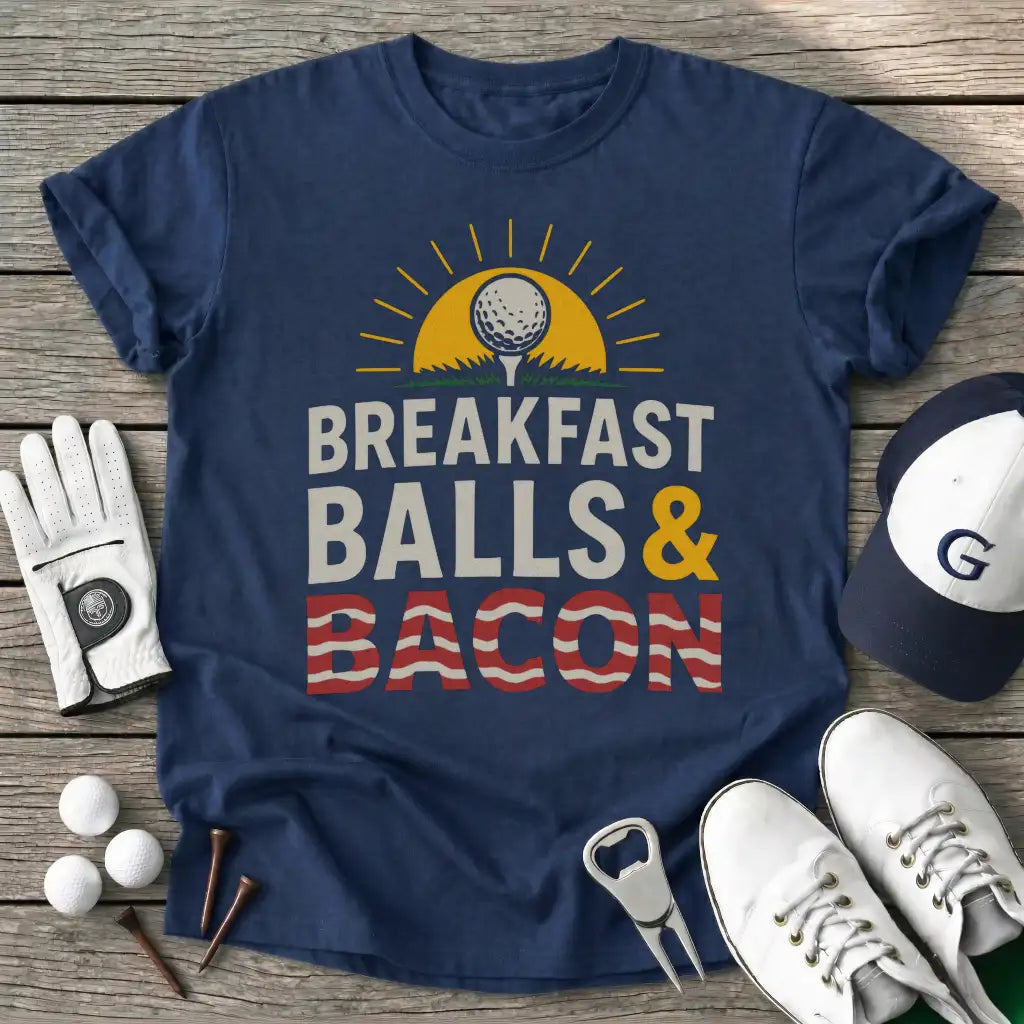 Bacon Breakfast T-Shirt in Navy