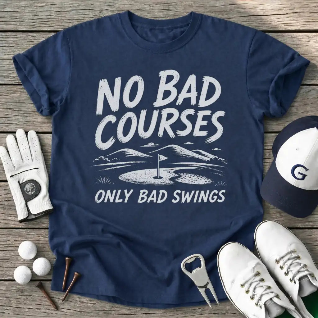 Bad Courses Only T-Shirt in Navy