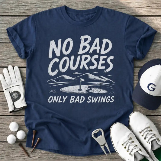 Bad Courses Only T-Shirt in Navy