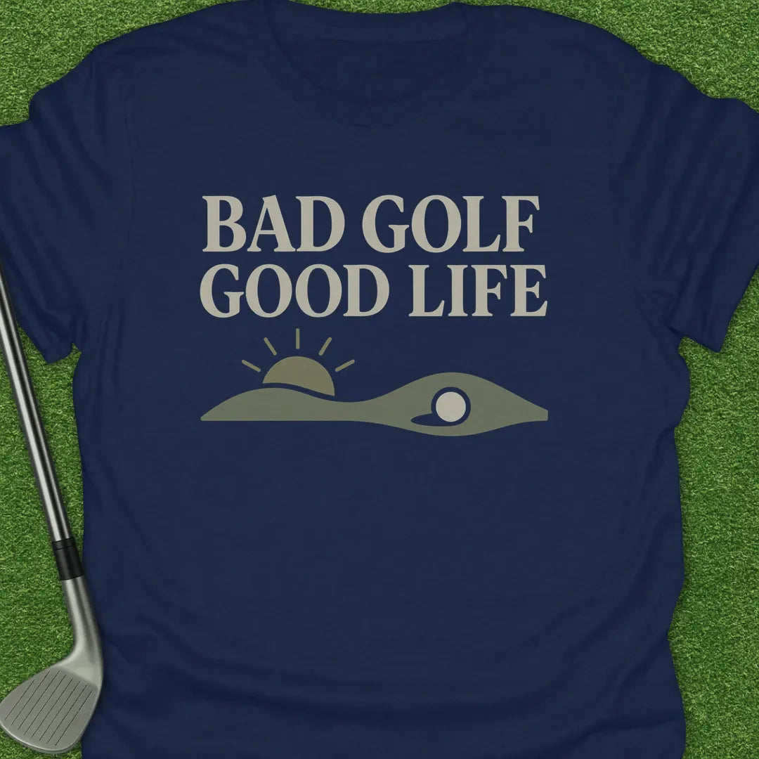 Navy / S Bad Golf Good Life T-Shirt