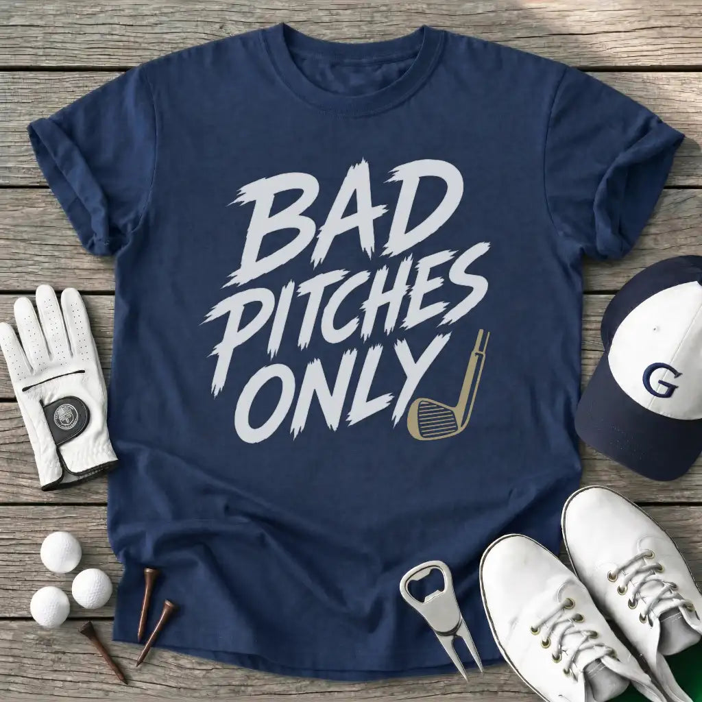 Navy / S Bad Pitches Only T-Shirt