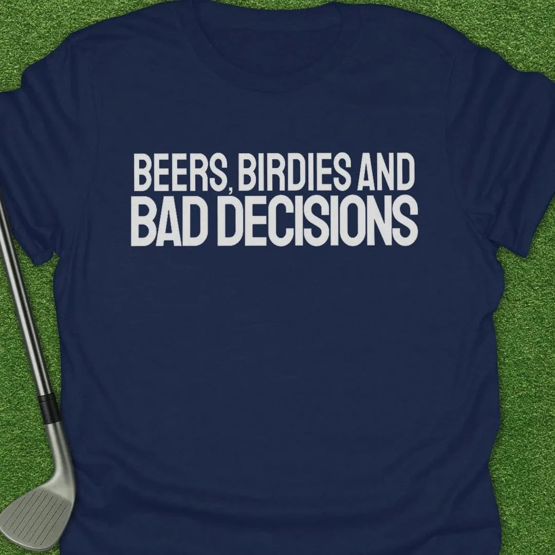 Navy / S Beers Birdies Bad T-Shirt