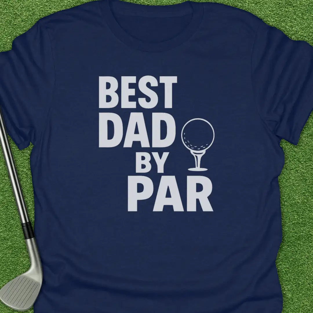 Navy / S Best Dad Par T-Shirt