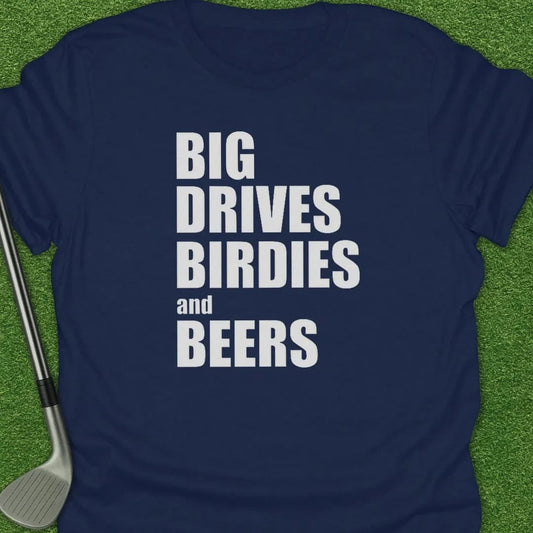 Navy / S Big Drives Birdies T-Shirt