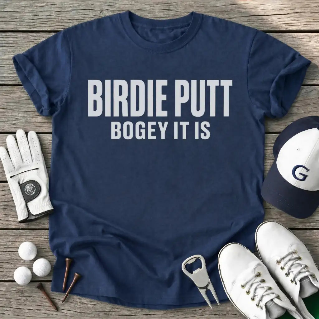 Birdie Putt Bogey T-Shirt in Navy