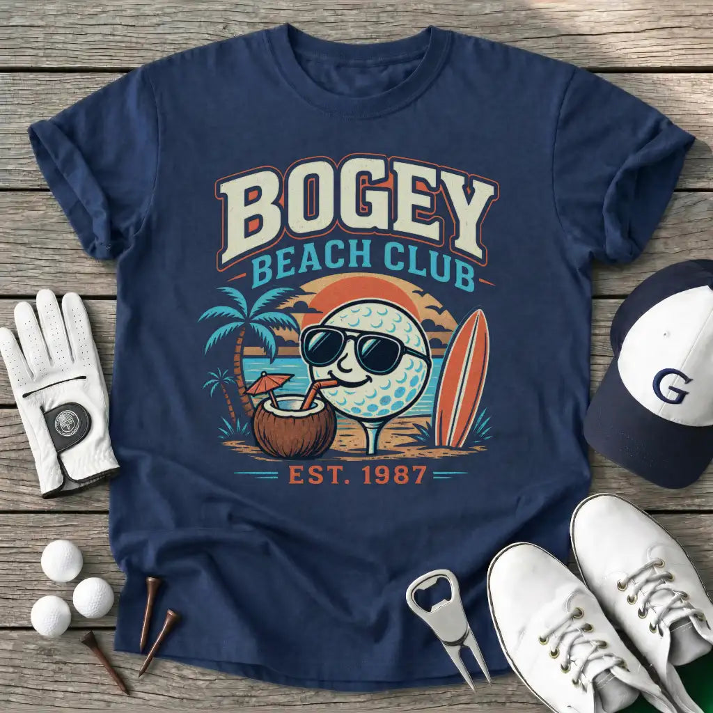 Navy / S Bogey Beach Club Est T-Shirt