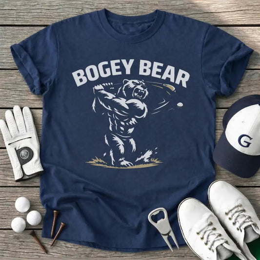 Bogey Bear T-Shirt in Navy