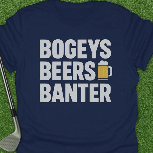 Navy / S Bogeys Beers Banter T-Shirt