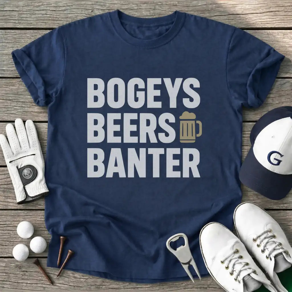 Navy / S Bogeys Beers Banter T-Shirt